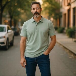 Vintage Pillar Millar Green Polo Shirt Men’s Size XL